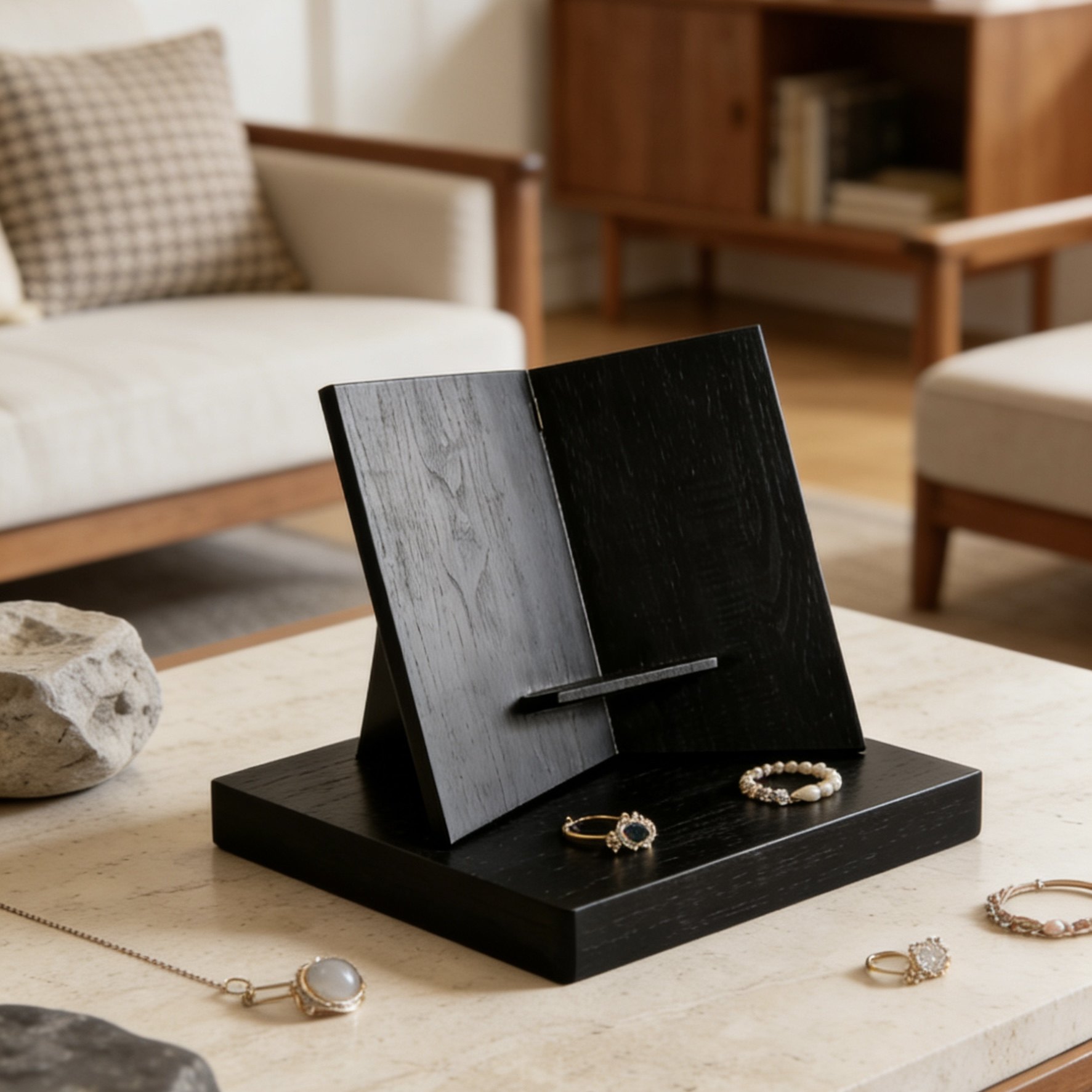 新中式复古首饰盒收纳盒家用梳妆小饰品盒女生房间卧室内桌面摆放,收纳整理,首饰架,淘宝优惠券,粉丝福利购,淘宝优惠卷