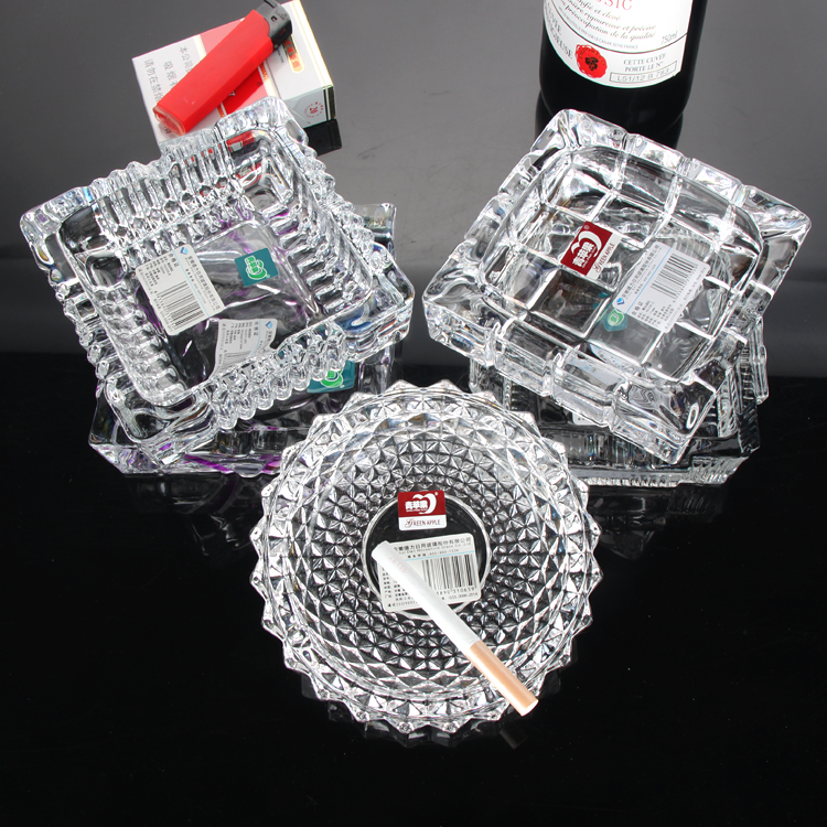 青苹果网吧餐厅厚实中号玻璃烟缸