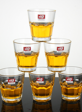 青苹果玻璃杯Y5011 酒吧洋酒杯KTV八角杯家用白酒杯烈酒杯子150ml