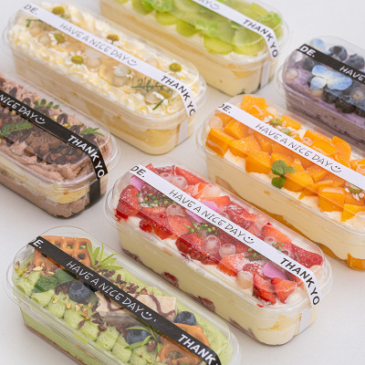 提拉米苏盒子长方形慕斯千层豆乳