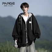 日系重磅开衫 加厚男生上衣 冬季 卫衣外套男春季 潮流休闲宽松大码