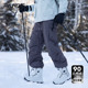 风羽绒裤 男防风防水大码 宽松保暖滑雪裤 胖胖哥户外工装 防寒冲锋裤