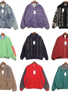 外套棒球服古着撞色刺绣