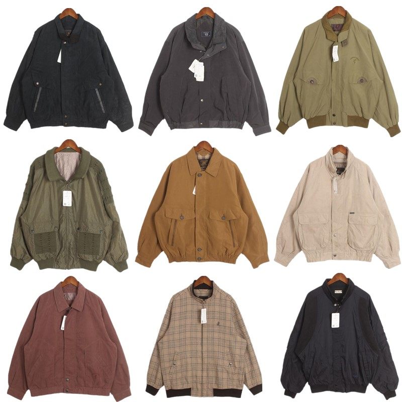 vintage古着日系原宿街头工装中古机车宽松夹克棒球服男女外套 E6