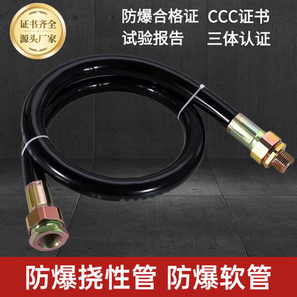 防爆挠性连接管挠性软管不锈钢连接管防爆绕性管四分一寸DN20一米
