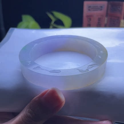 49A3果敢翡翠 53 缅甸翡翠镯子玉石手镯玉镯定制 私自拍下无效