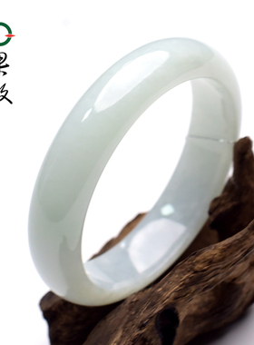 X27032果敢翡翠59.1mm 天然缅甸A货翡翠手镯  玉石 玉手镯