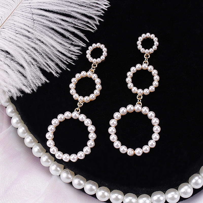 圈圈耳环气质百搭吊坠网红超仙潮