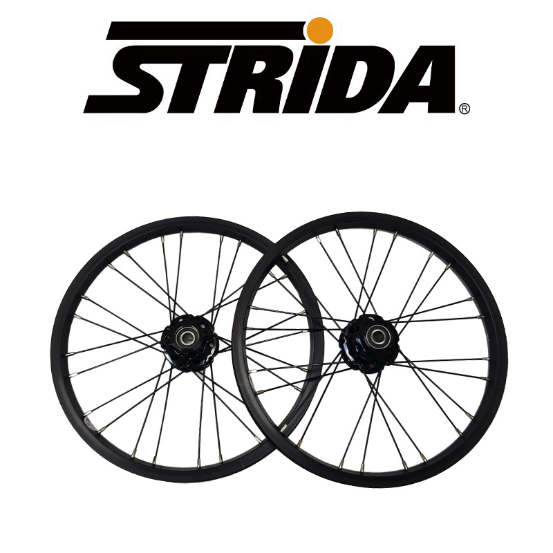 英国 STRiDA 折叠自行车改装零配件 LT/16寸/5.0 铝合金钢丝 轮组