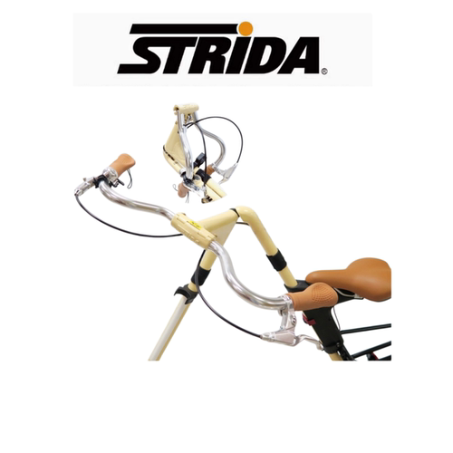英国STRiDA史力达铝合金轻量折叠车把 复古弯型把手M型折叠车把手