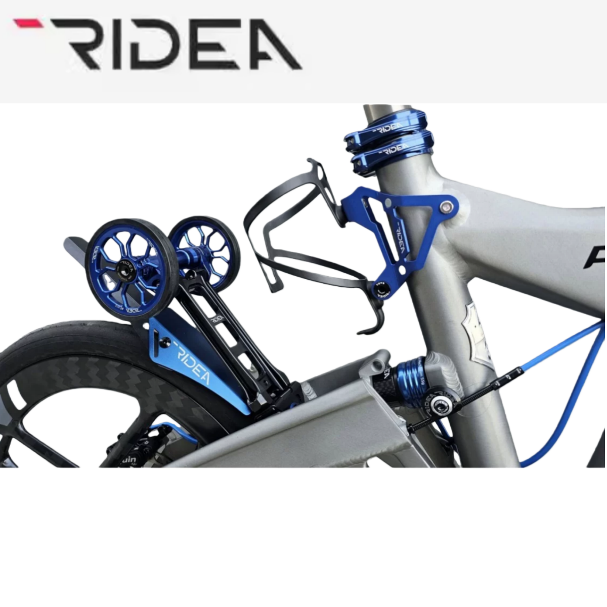 瑞宜达RIDEA鸟车改装配件23代Birdy超轻水壶座水壶架转接座铝合金