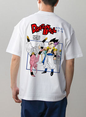 数码直喷 DRAGON BALL 悟空贝吉塔动漫龙珠周边短袖T恤男女大码