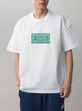 数码直喷 SpongeBob SquarePants海绵宝宝动漫短袖T恤男女情侣