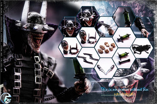 现货FASToys 1/6 FA-20-04 死亡金属 狂笑蝙蝠可动兵人玩偶双头雕