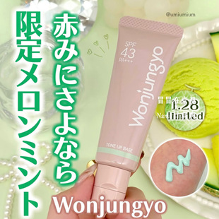 蜜瓜薄荷！日本 Wonjungyo 2026春季限定 润色隔离妆前乳 绿色3.1