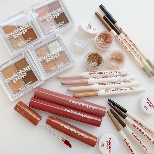 711限定！日本 twinkle pop by. CLIO 巨闪亮片眼影眼线眉笔唇釉