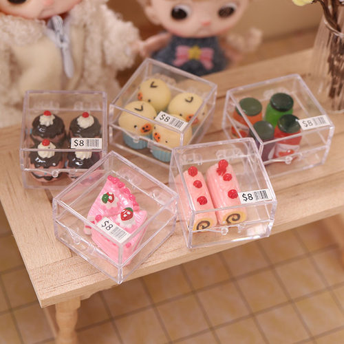 甜美桌面微景观仿真蛋糕盒子