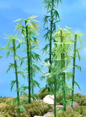 竹子系列造景仿真花树熊猫摆件