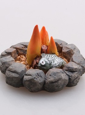 树脂露营烧烤篝火堆桌面