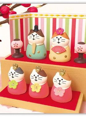 树脂企鹅柴犬祈福日式风工艺品