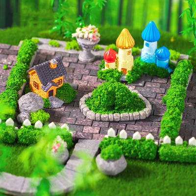 田园桌面迷你各式花台砖头