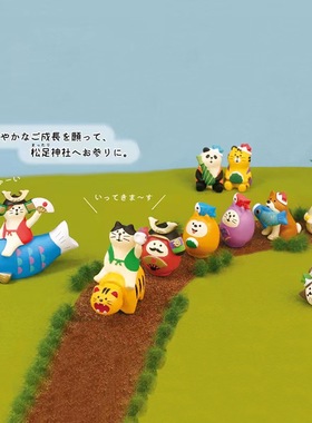 树脂装饰日式桌面端午节公仔