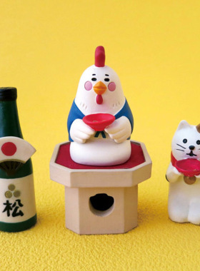 创意公鸡树脂小摆件新品