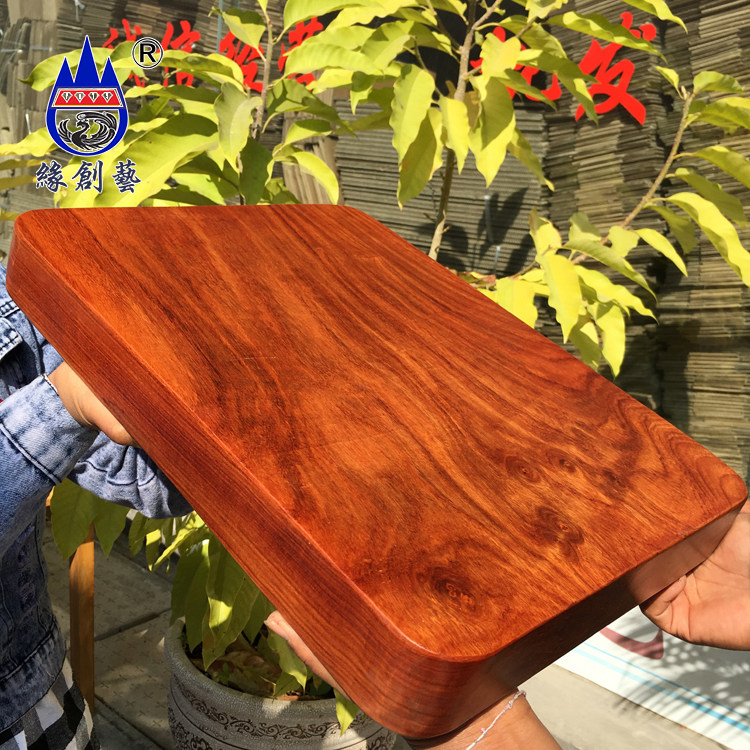 缅甸花梨实木质防霉大号菜板一物一图红木整木料厨房瑕疵抗菌钻板