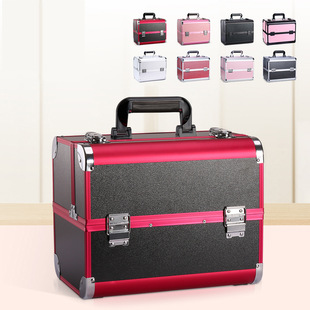 铝合金专业化妆箱  美容美发纹绣美甲工具箱  一件代发