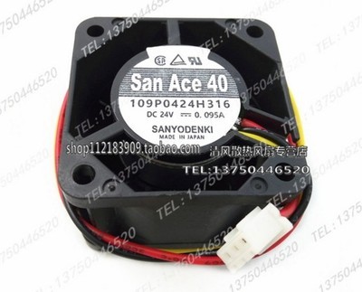 三洋风扇109P0424H316 24V 0.095A 4CM 4028 24V 带检测 散热风机