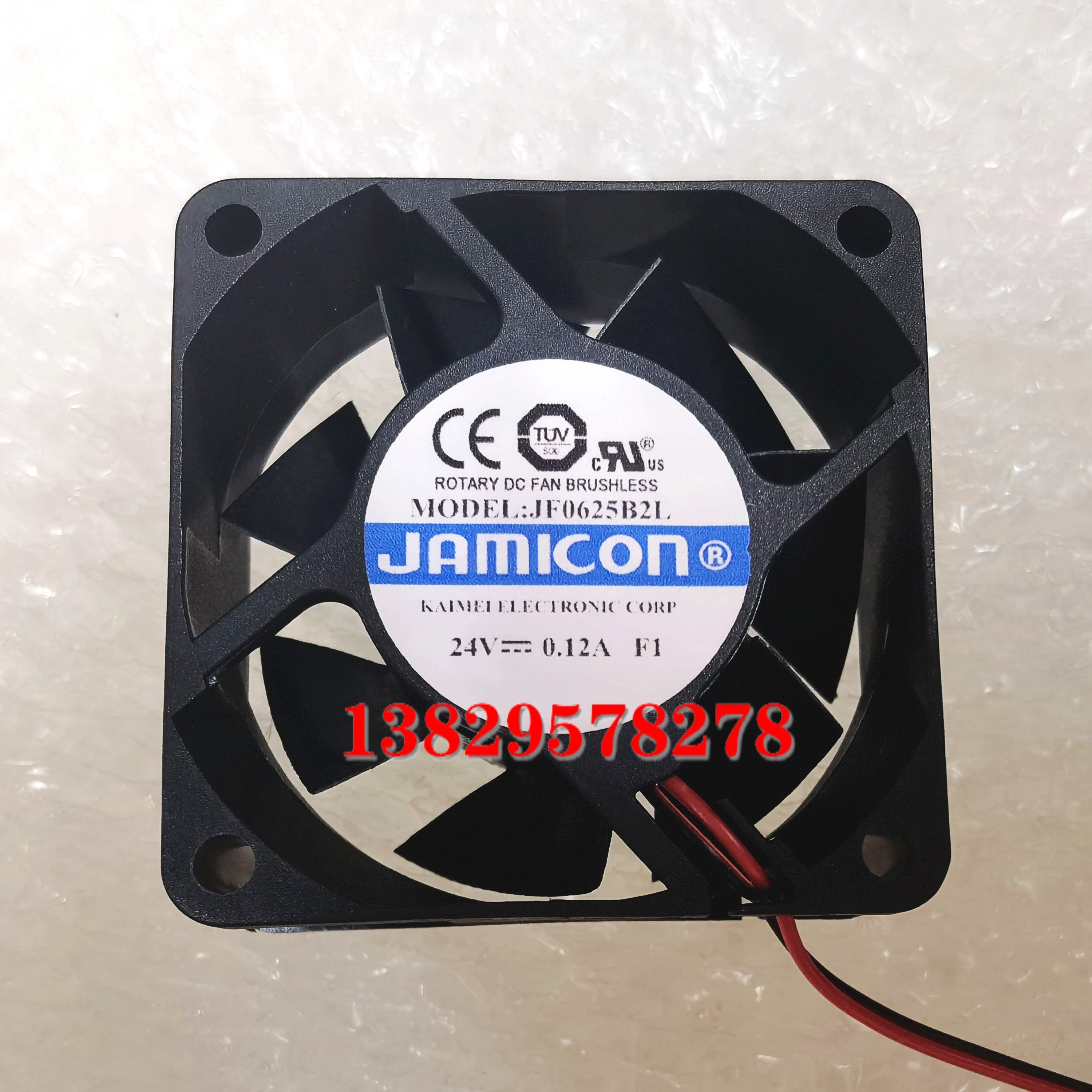 原装 JAMICON 凯美 JF0625B2L 24V 0.12A 6CM 6025 2线 散热风扇