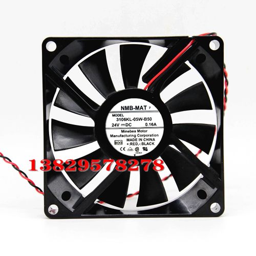 NMB风扇3106KL-05W-B59/B50 24V 0.16A 8CM 8015 24V 带检测 功能