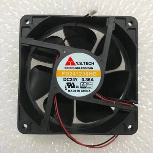 FD241238HB 12038 12cm 原装 0.36A 山 24V 变频器散热风扇 全新元