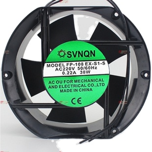 0.22A 17251散热风机 108EX 220V 38W 原装 60Hz SVNQN