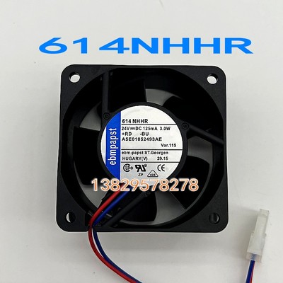 原装ebmpapst 614NHHR/NGHH 6025 6CM 24V 3.0W 3.6W 变频器风扇