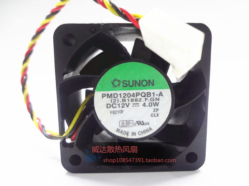 建准 SUNON PMD1204PQB1-A 4028 12V 4W 4厘米 双滚珠 服务器风扇