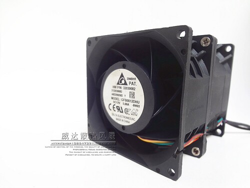 原装台达 GFB0812DHU 8090 12V 5.88A 8cm 汽车增压暴力散热风扇