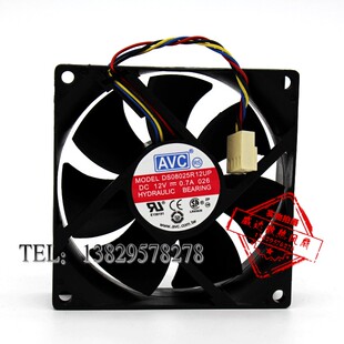 AVC 8025 8厘米 12V 0.35A PWM控速4线CPU静音风扇 DS08025R12UP