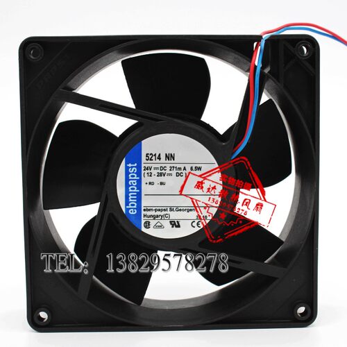 原装ebmpapst 5214NN[FAN AXIAL 127X38MM 24V 6.5W 17238 风扇