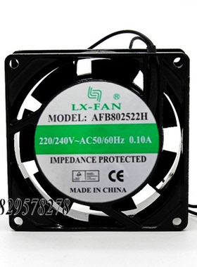 全新LX-FAN电控柜风机AFB802522H电焊变频器220V风扇8CM机柜8025
