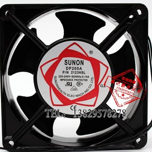 2123HSL 220 240V 12038含油轴承风扇 SUNON建准DP200A 0.14A