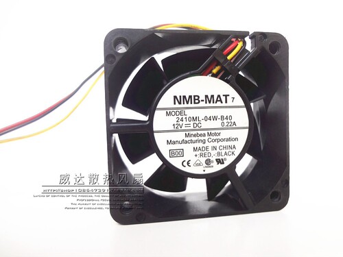 NMB 2410ML-04W-B40 6025 6CM厘米 12V 0.22A CPU 机箱 电源 风扇