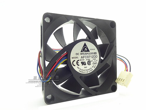 台达 7CM 7厘米 7020 12V 0.45A 4线温控 CPU 机箱风扇 AFC0712DD
