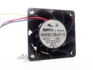 伺服 SERVO G0638D12BAZP-10 6038 12V 1.66A 6CM厘米 服务器风扇