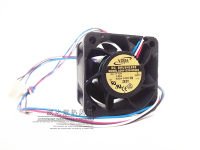 ADDA 4028 4厘米 12V 0.80A 4线 暴力 服务器风扇 AD0412XB-B5BDS