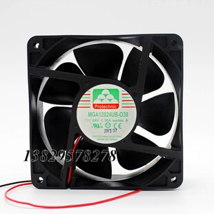 永立原装12038散热风扇120x120x38mm 24V4000转 MGA12024UB-O38
