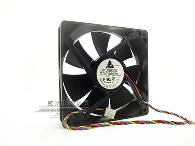 台达AFB1212SH  12CM/厘米 12025 12V 0.80A  4线温控 机箱风扇