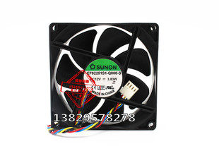 建准SUNON EF92251S1-Q000-S9A 9025 12V 3.83W 9CM 4线 散热风扇