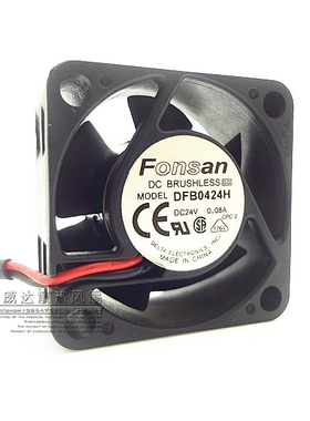 台达 DFB0424H 4020 24V 0.08A 4CM 4厘米 2线 变频器 散热风扇