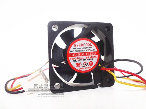 捷冷 EVERCOOL 4010 EC4010H12BA 12V 0.08A 4厘米 CPU 机箱风扇